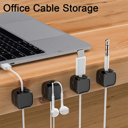 Adjustable Magnetic Cable Clip: Under Desk Wire Organizer